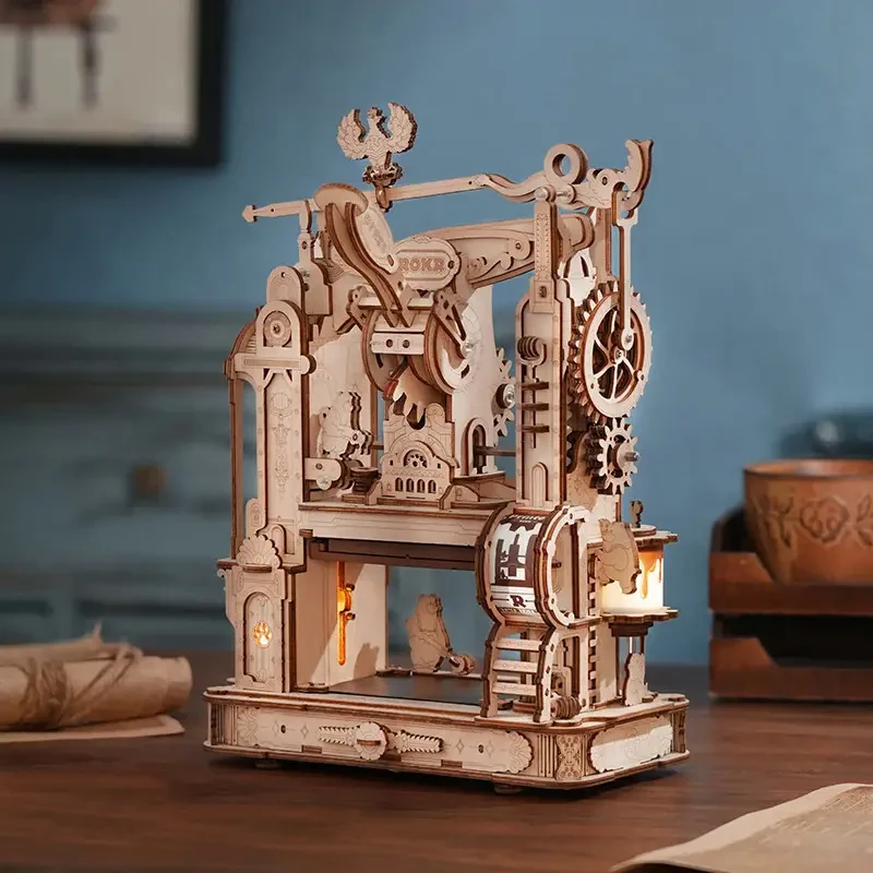 ROKR 3D Model Printing Press Wooden Puzzle
