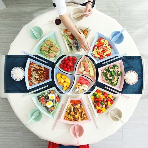 Plate Set Cute Combination Fruit Dish Snacks