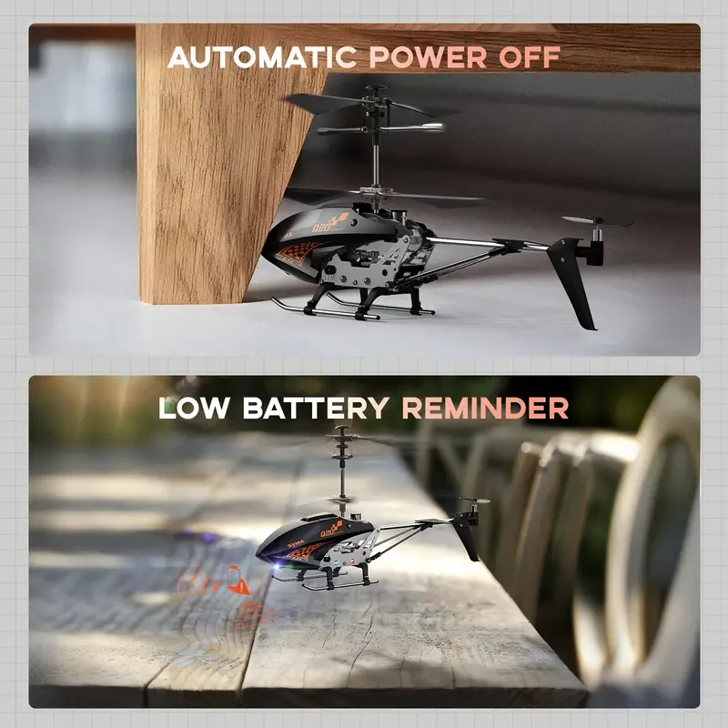 3.5 Channel SYMA Q20 Remote Control Helicopter with Gyro Stabilizer, One Key Take Off/Landing, High & Low Speed for Beginner