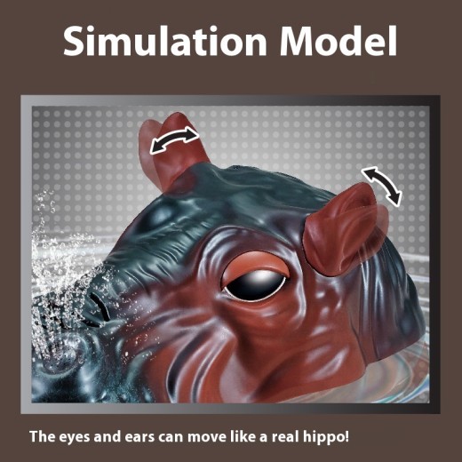Remote Control Hippo Water Spray Animal Remote-control Ship Water Toy Boat Model