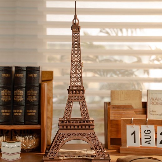 Rolife Night Of The Eiffel Tower Large Wooden Puzzle With 4 Light Shows For Gift