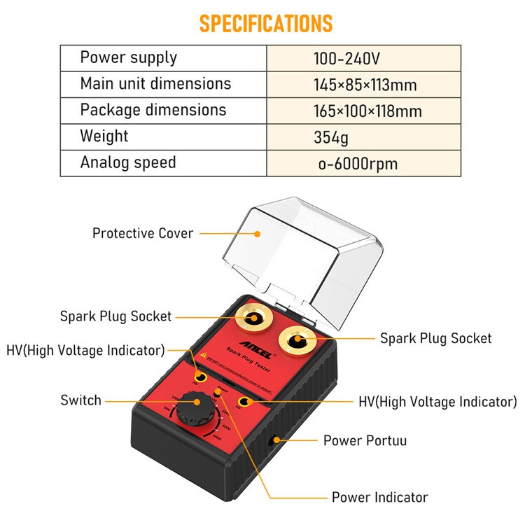 Car Plug Fire Tester Double Hole Plug