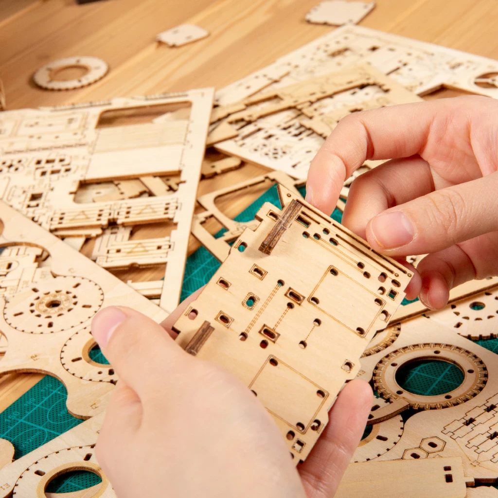 DIY Wood Puzzle Toy Truck Assembly Model Stereo Puzzle Craft Suitable For Kids Adult Gift