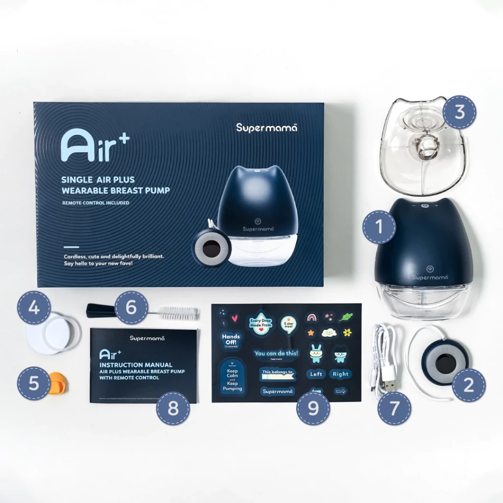 Supermama Lab Electric Breast Pump Handsfree | Portable & Wearable with Remote [Cordless] | Maximum and Painless Breast