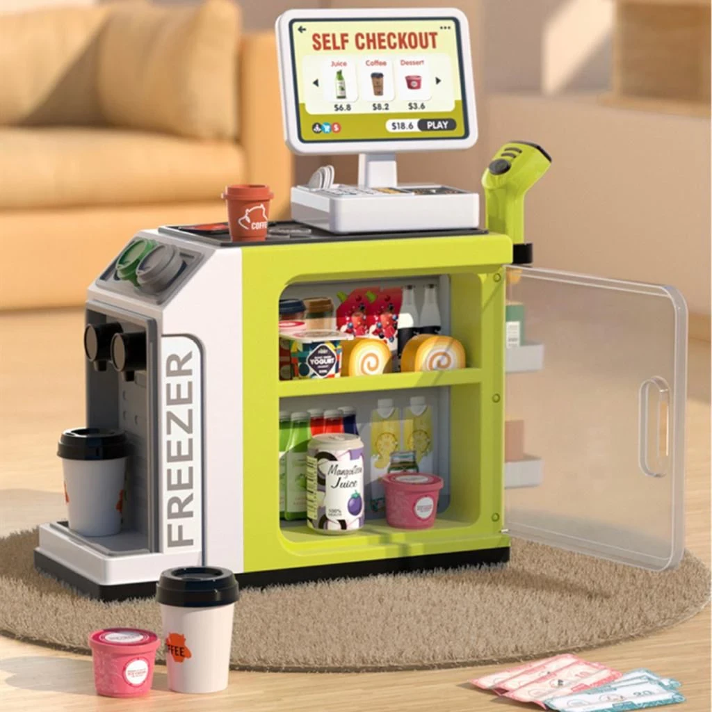[TMA]Super Supermarket Kids Toys Set Shopping Cashier Scan / Cashier Simulation Toys / Sell Supermarket Shopping / Shopping Games
