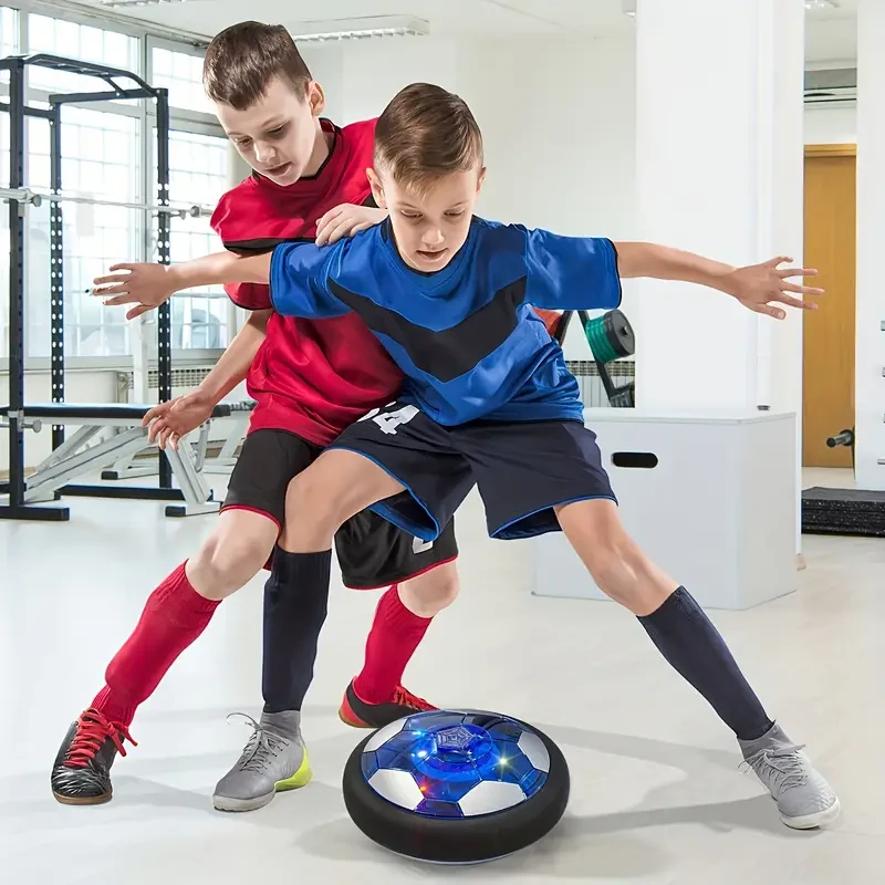 LED-Lit Floating Soccer Ball - Rechargeable, Durable PP Material, Perfect for Boys & Girls - Ideal Gift for Football Enthusiasts