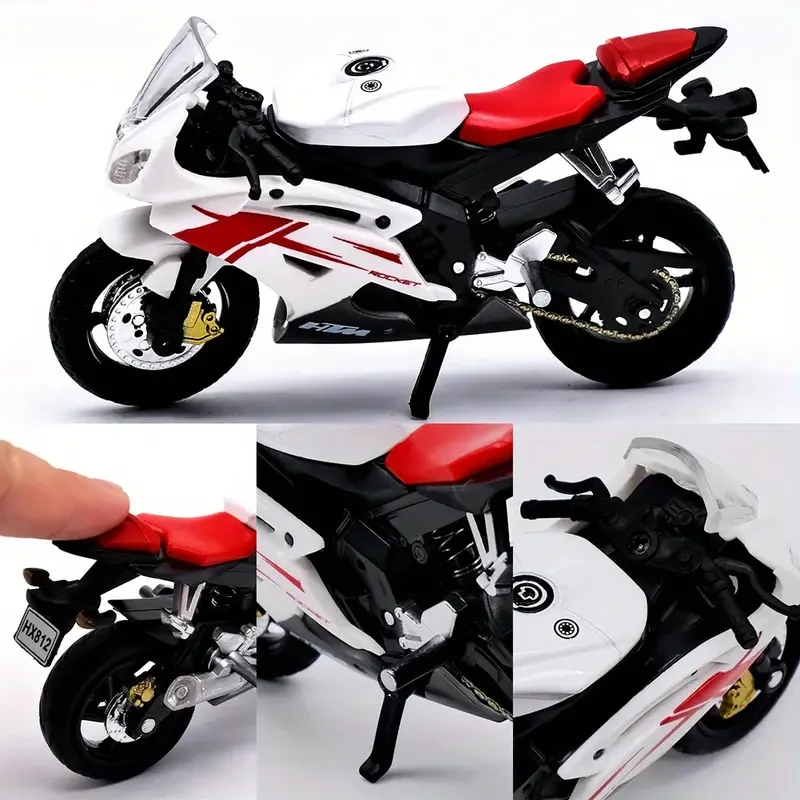 1:18 Home Plastic Car Decor Off-road Vehicle Collection Office Model Toy Diecast Motorcycle Simulation Portable