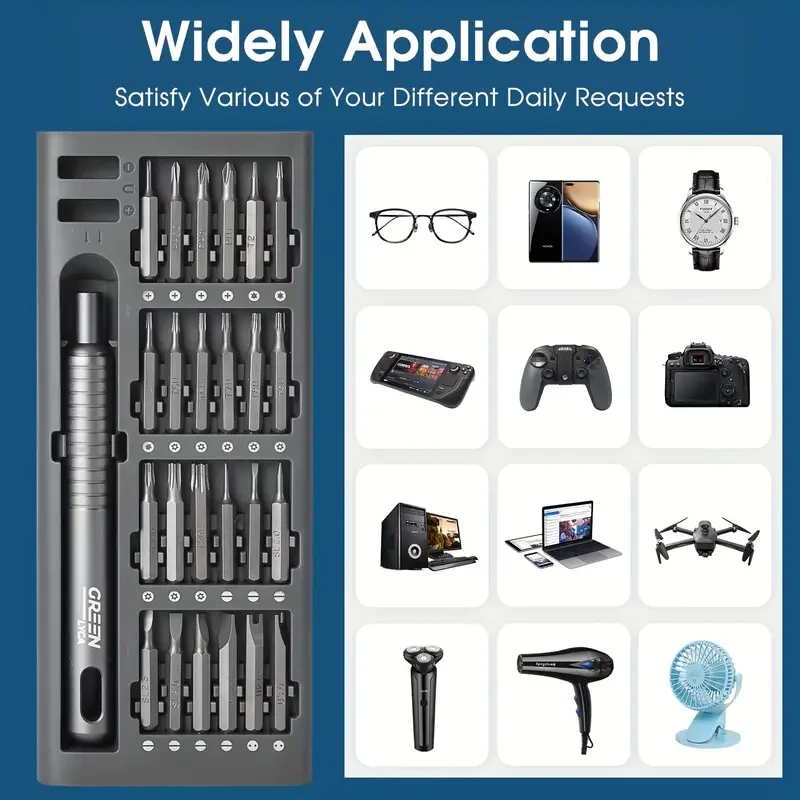 48-in-1 Precision Screwdriver Set with Magnetic Driver Kit and Portable Aluminum Box