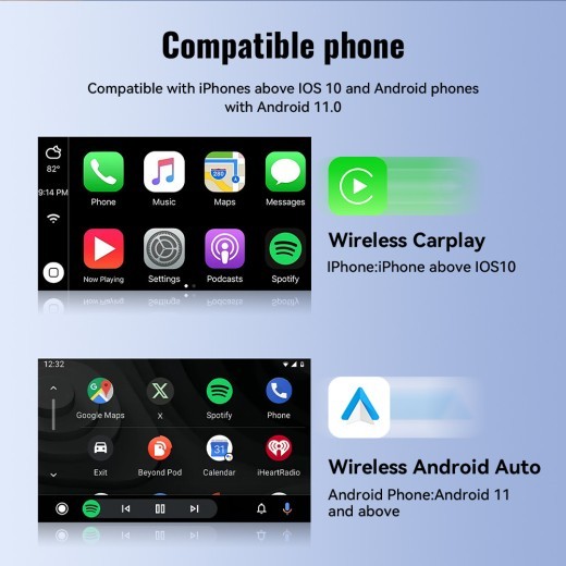 Mini 2-in-1 Carplay USB Interface Wireless Data