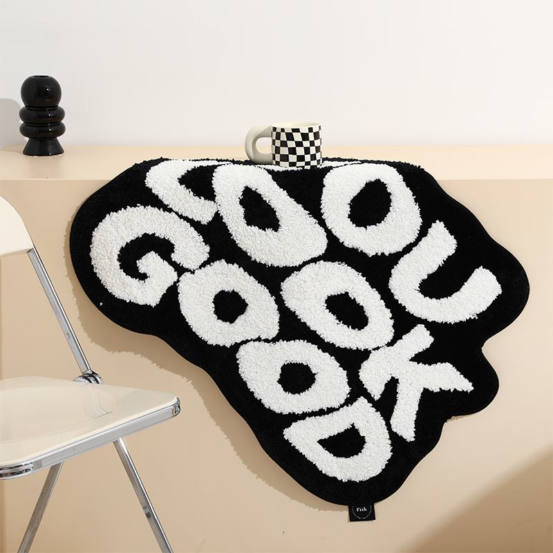 Letter Flocking Simple Home Carpet