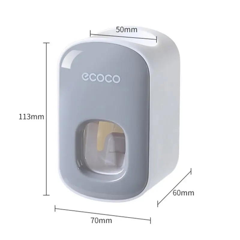 Automatic Toothpaste Dispenser and Toothbrush Holder Set