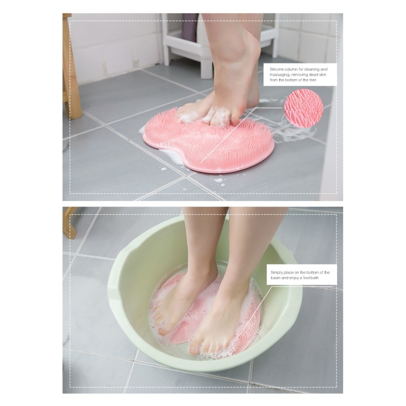 Wall Mounted Back Scrubber Shower Massage Pad