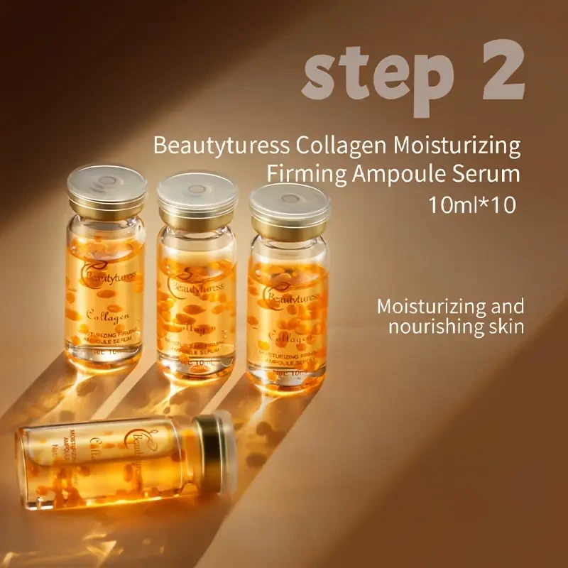 14pcs Luxury Collagen Skincare Set for Women - Hydrating & Firming with Sodium Hyaluronate, Niacinamide - Deep Moisture, Tightening & Brightening, Easy Absorption - Perfect Holiday Gift Box