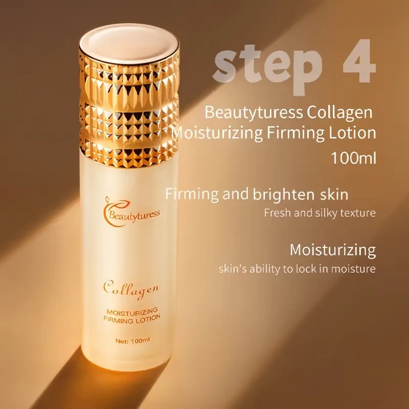 14pcs Luxury Collagen Skincare Set for Women - Hydrating & Firming with Sodium Hyaluronate, Niacinamide - Deep Moisture, Tightening & Brightening, Easy Absorption - Perfect Holiday Gift Box