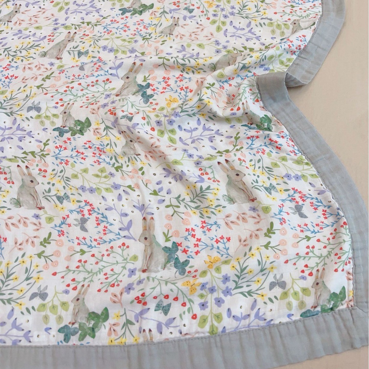 Summer Air Conditioning Blanket Bamboo Cotton Four-layer Yarn Single Child Cool Feeling Quilt Thin Blanket