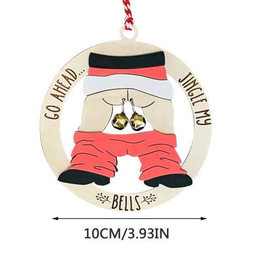 Christmas Fashion Wooden Decoration Bell Pendant
