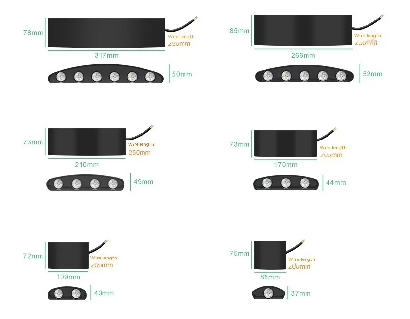 Double Headed Wall Light LED Outdoor Moisture