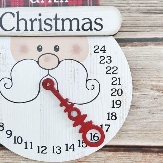 Holiday Calendar Wooden Christmas Ornaments