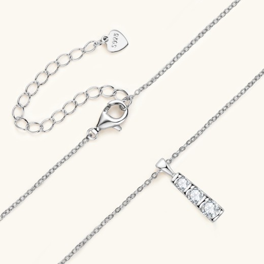 Light Luxury Minority Diamond Necklace Women's Advanced Design S925 Silver