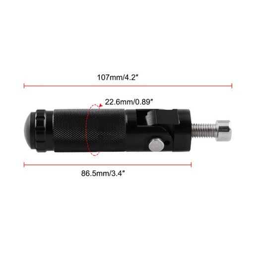 Motorcycle Pedal Pedal Aluminum Alloy Round Folding Pedal Motorcycle Modification Parts