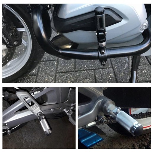 Motorcycle Pedal Pedal Aluminum Alloy Round Folding Pedal Motorcycle Modification Parts
