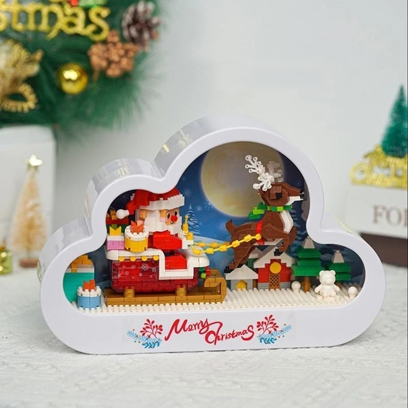 3D Nano Building Block DIY Puzzle Blocks Toys with Cloud Mirror Pattern Bricks DIY