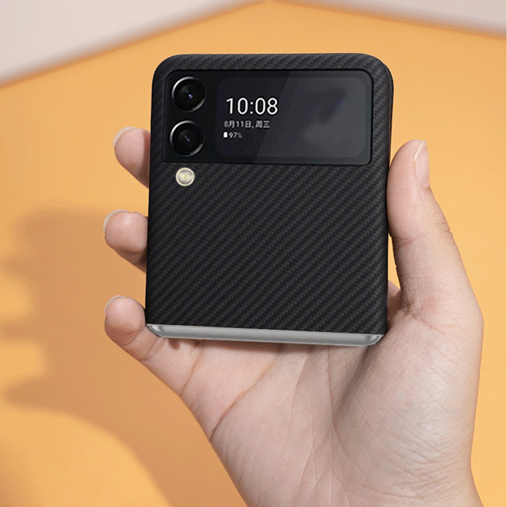 QADIR Pure Carbon Fiber Case for Samsung Galaxy Z Flip 3