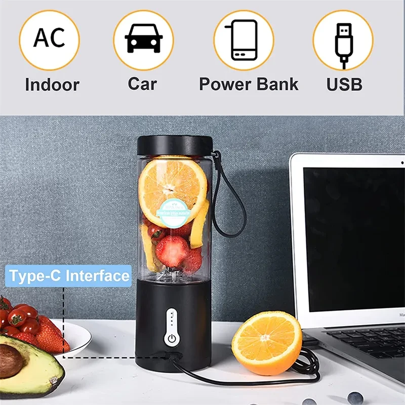 Portable Blender Hand Operated Juice Extractor
