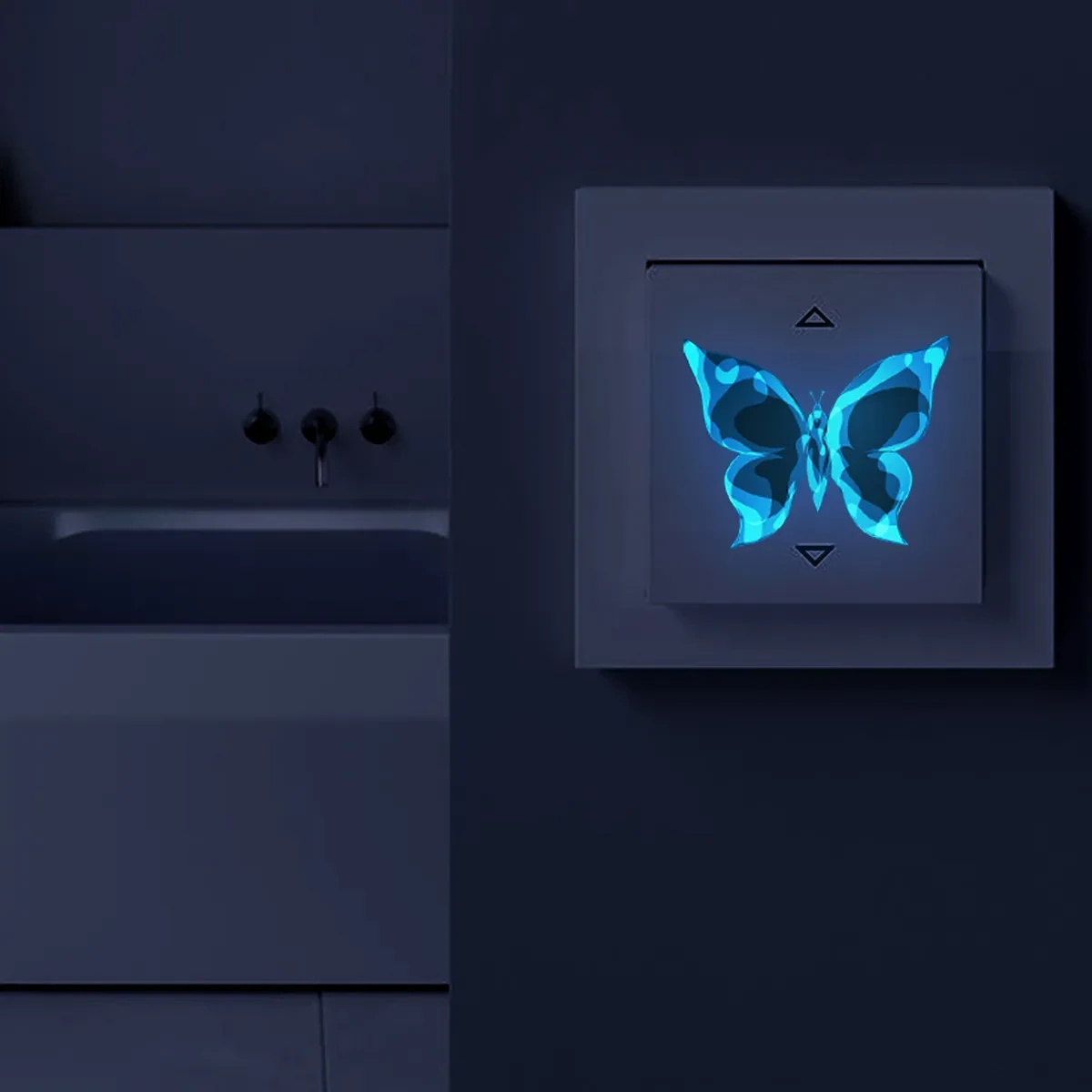 Luminous Small Butterfly Bedroom Living Room Luminous Stickers Home Decor