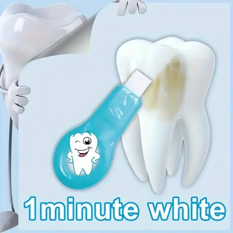 Manual Tooth Stain Remover Brush, Portable Travel Teeth Surface Polishing Kit