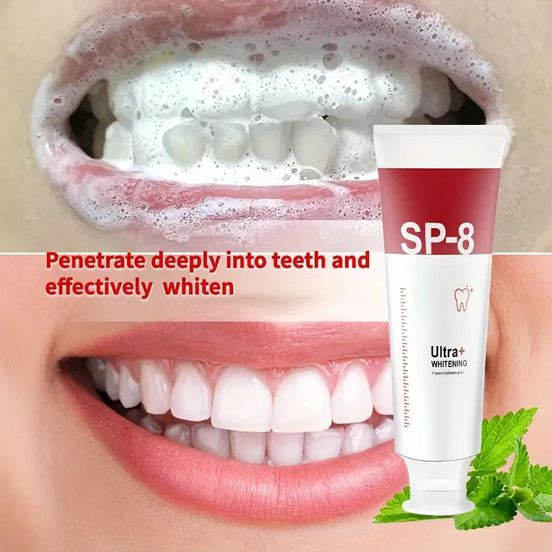 SP-8 Probiotic Ultra+ Whitening Toothpaste - Deep Clean, Refresh Breath