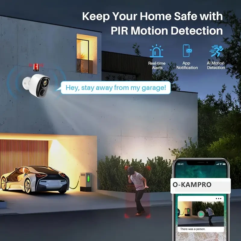 Waterproof Outdoor Wireless Security Camera,