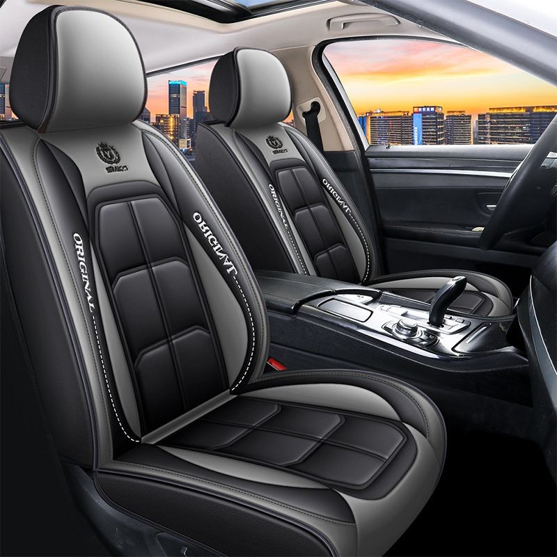 Car Seat Cover Faux Leather Cushion 5 Seater Full Set Front Rear Premium Quality