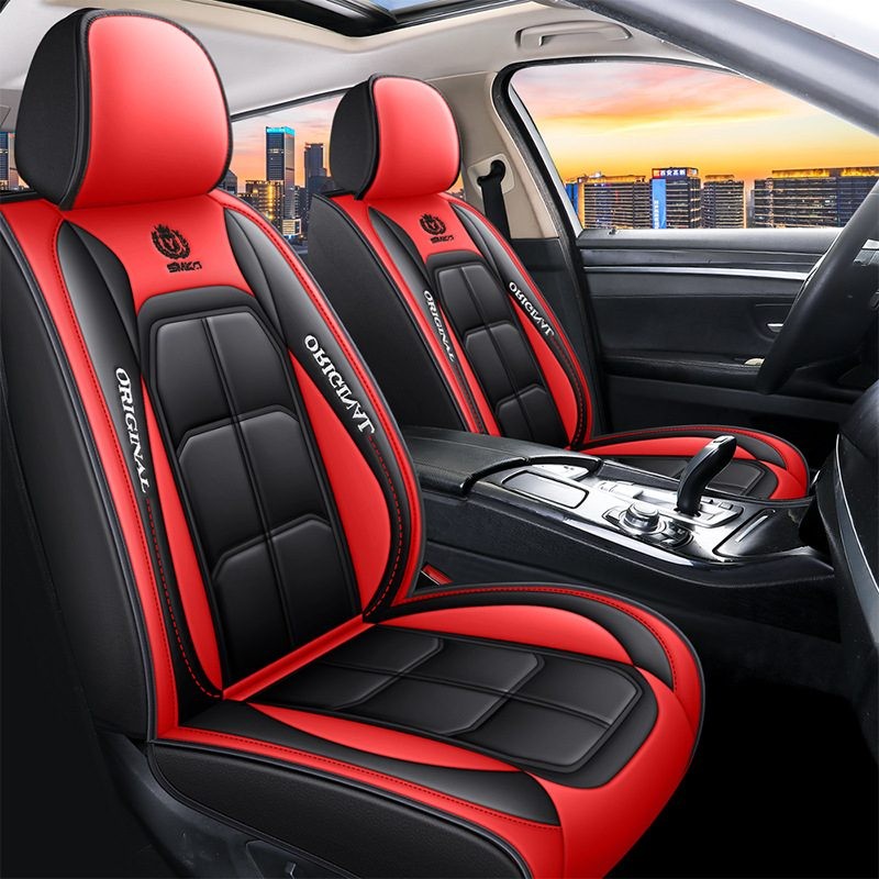 Car Seat Cover Faux Leather Cushion 5 Seater Full Set Front Rear Premium Quality