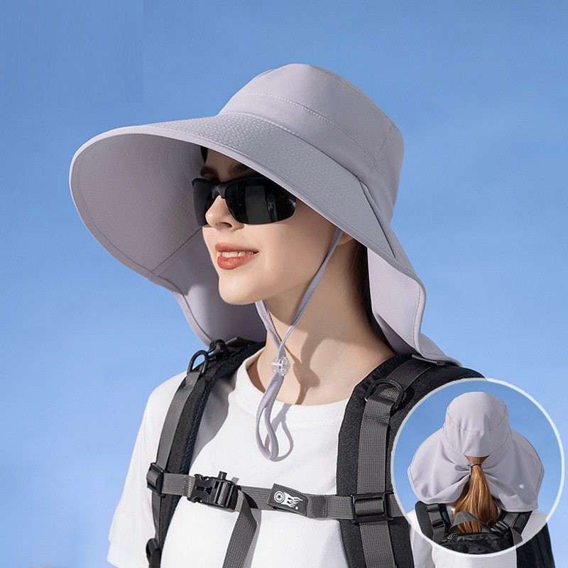 Sun Hats Wide Brim Bucket Outdoor Fishing Hiking Cap UV Protection 6 Colours