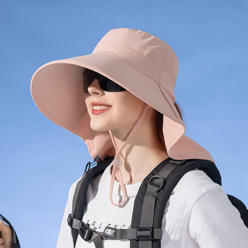 Sun Hats Wide Brim Bucket Outdoor Fishing Hiking Cap UV Protection 6 Colours