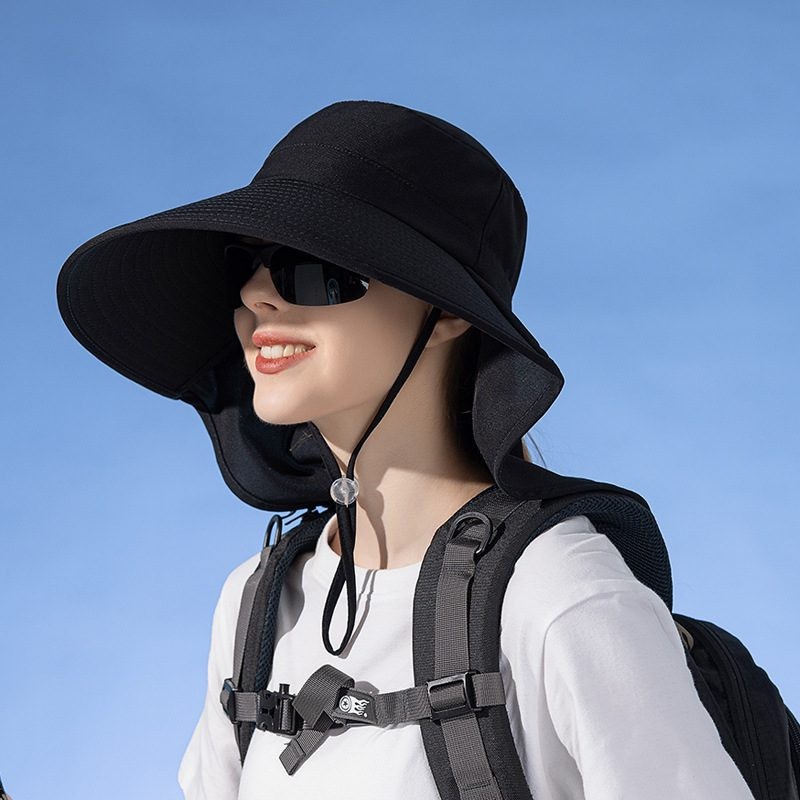 Sun Hats Wide Brim Bucket Outdoor Fishing Hiking Cap UV Protection 6 Colours