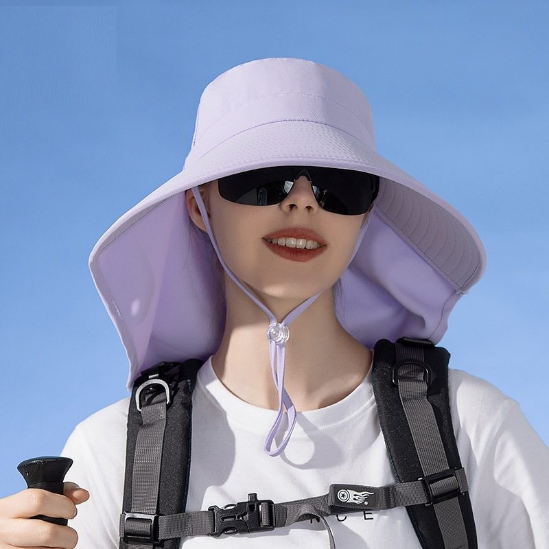 Sun Hats Wide Brim Bucket Outdoor Fishing Hiking Cap UV Protection 6 Colours