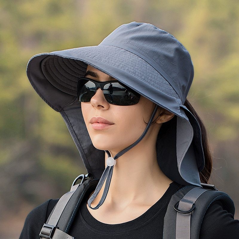 Sun Hats Wide Brim Bucket Outdoor Fishing Hiking Cap UV Protection 5 Colours