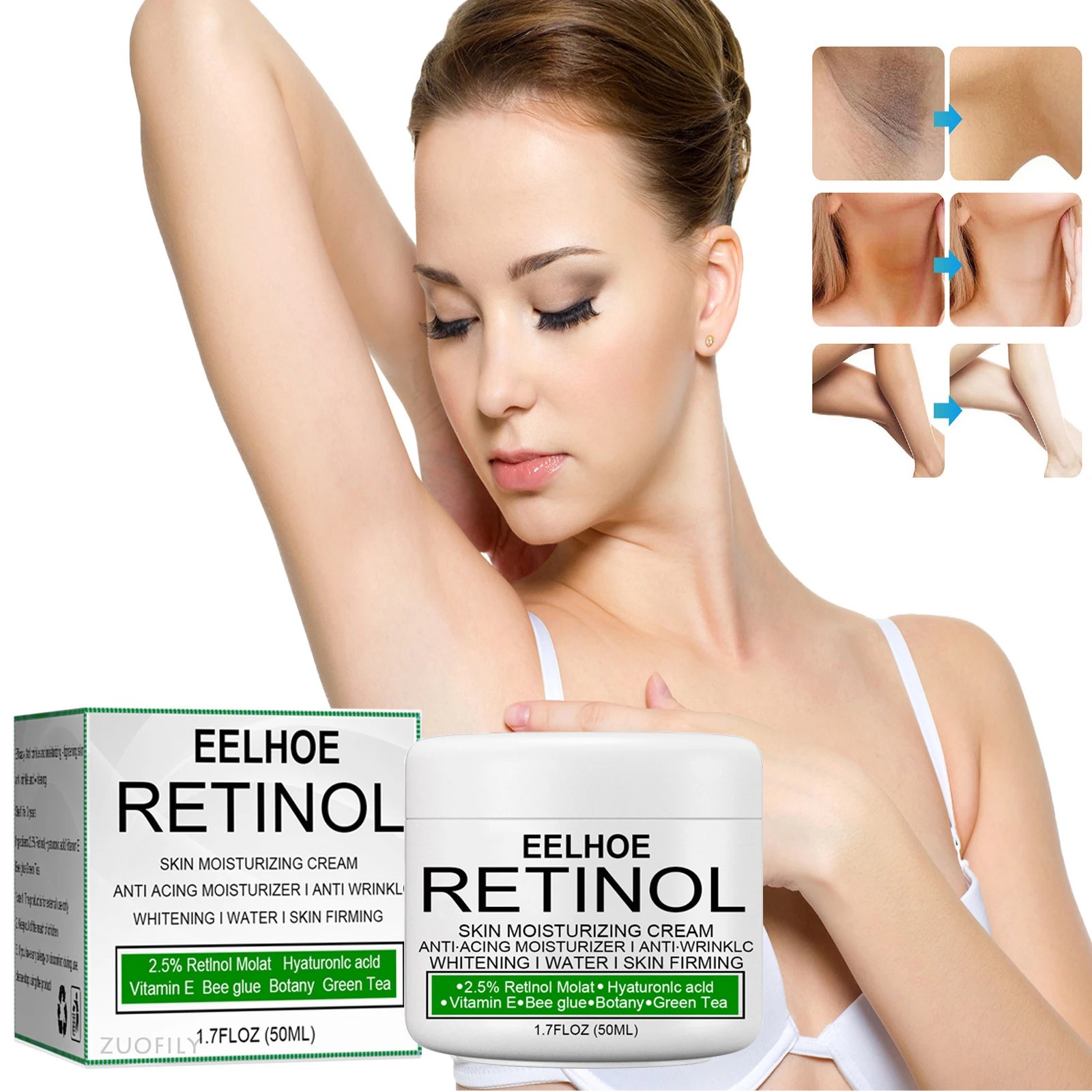 Brightening Body Cream - Underarm, Legs, Knee, Elbow Pigmentation Remover