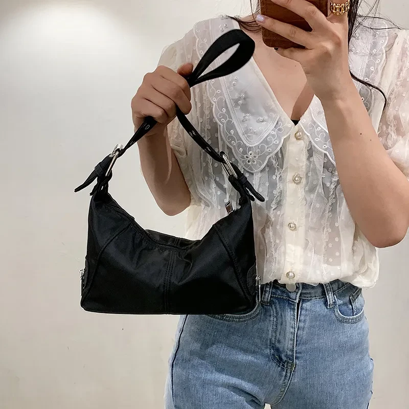 Fashion Retro Solid Color One Shoulder New Western Style All-matching Underarm Women's Bag