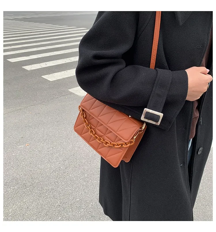 Casual Simple Shoulder Messenger Bag Portable Small Square Bag