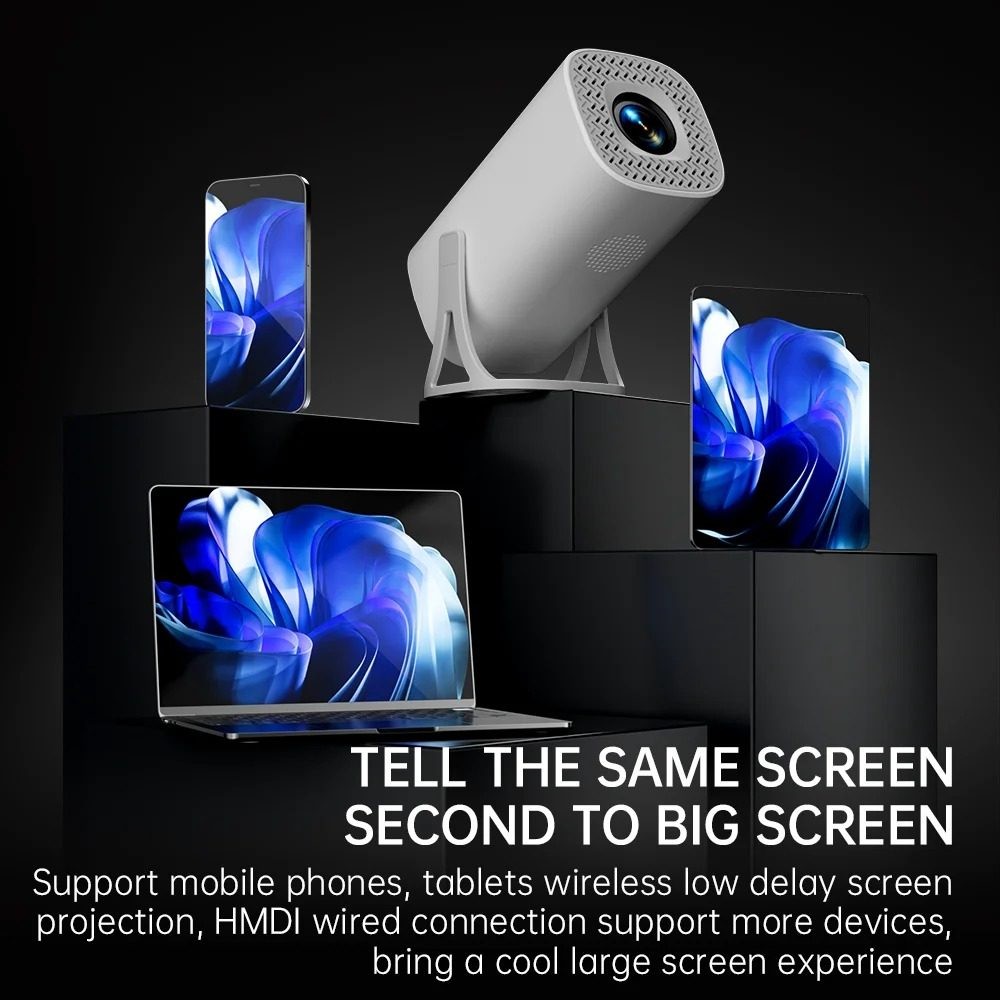 New 4kAndroid 11 Mini Projector 4K 1080P 2.4G/5GWIFI BT5.0 1280*720P Home Cinema