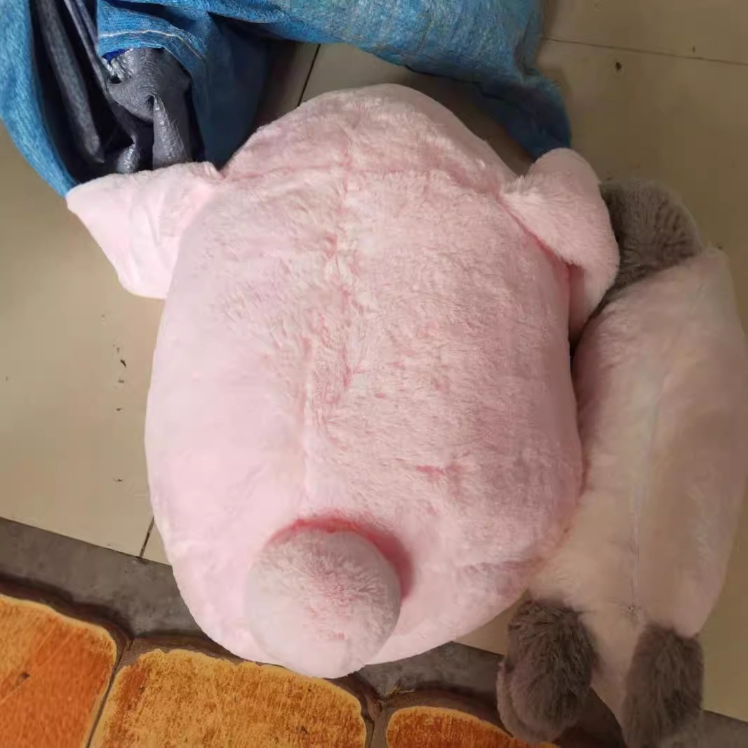 Big Ear Rabbit Pillow Cartoon Plush Head Toy