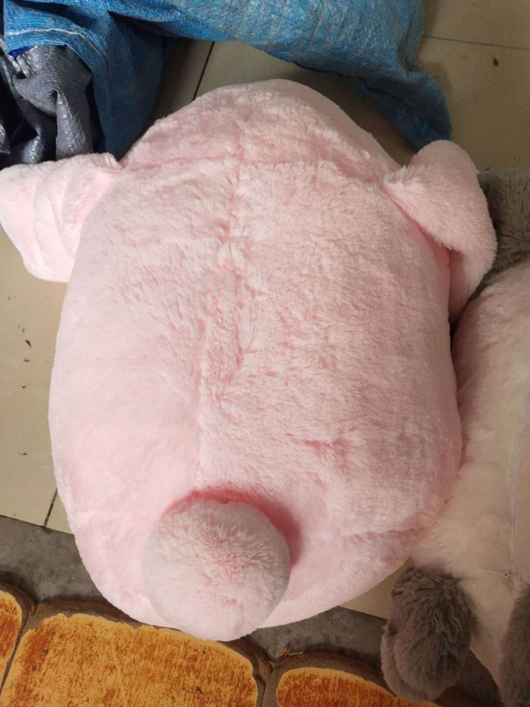 Big Ear Rabbit Pillow Cartoon Plush Head Toy