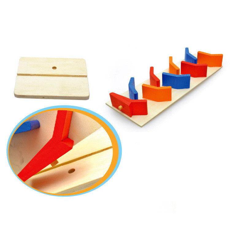Wooden Gliding Roller Coaster Track Gliding Car Children's Toys