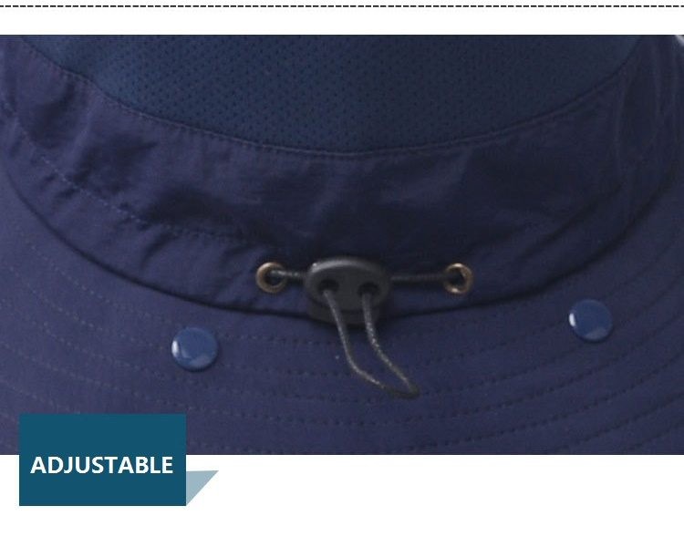 Men Sun Hat Wide Brim Bucket Hats Outdoor Fishing Hiking Cap UV Protection