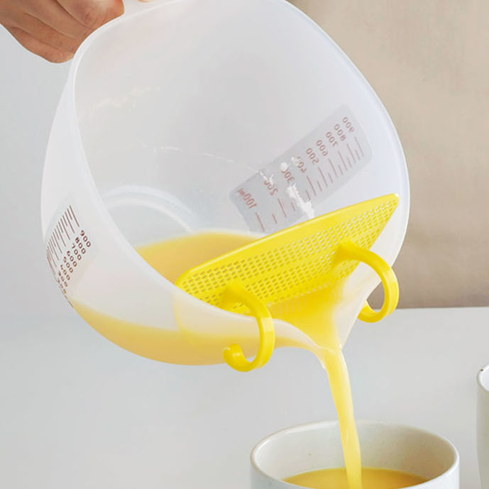 Large Capacity Graduated Measuring Cup For Beating Eggs Egg Liquid Filtering Egg Foam Baking Bowl Mixing Bowl Kitchen Household