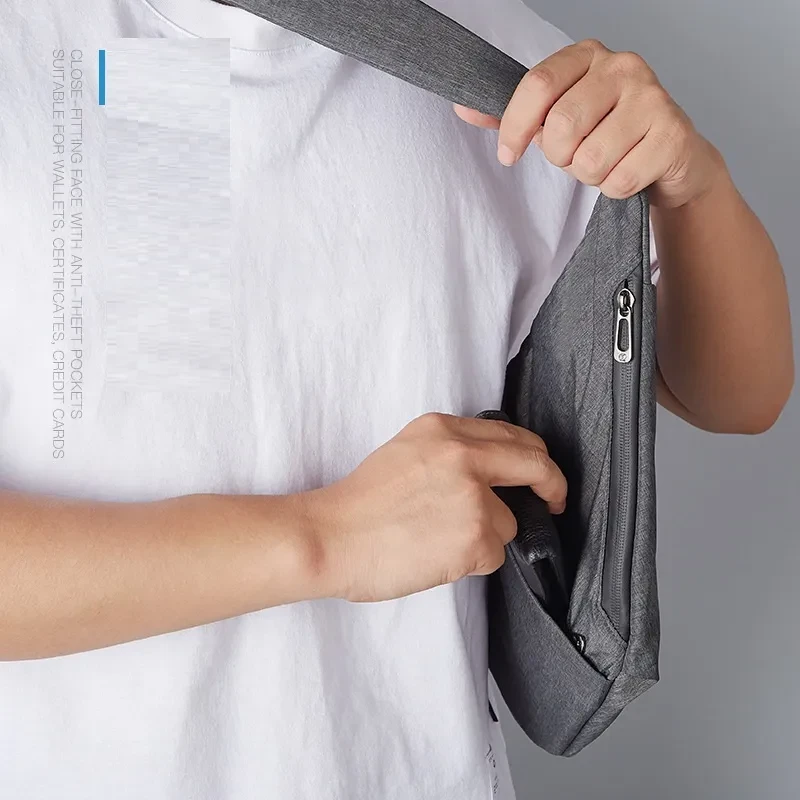 Multi-functional Anti-theft Canvas Chest Bag