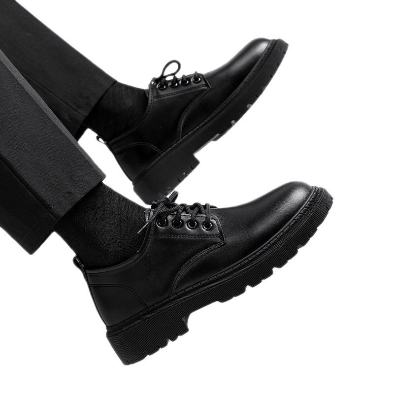 Classic Low Top Lace Up Shoes Boys Soft Bottom Non Slip Dress Shoes 7-10